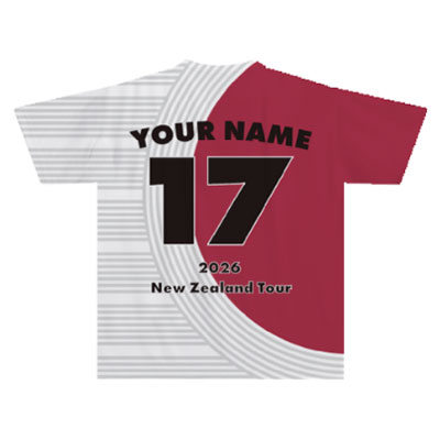 代表ジャージ・名前と背番号カスタマイズ・裏